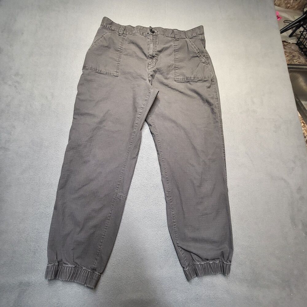 Eddie Bauer Pants Womens 12 Gray Ripstop Outdoor Utility Hiking
